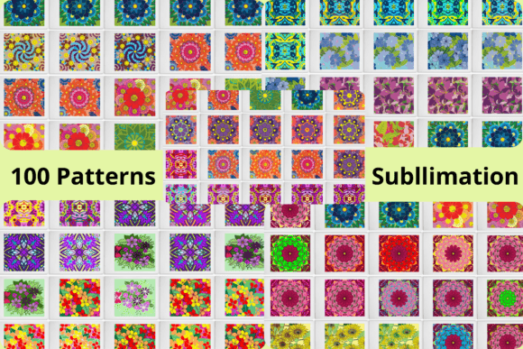 100 Patterns Sublimation: A Vibrant Toolkit for Creative Expression and Digital Design