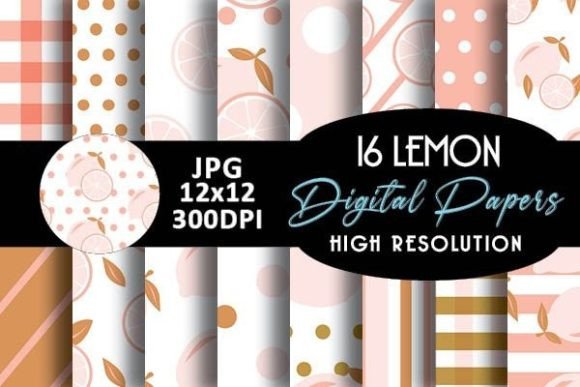 Boho Lemon Digital Papers Patterns: Creative Fuel for Modern Designers and Entrepreneurs