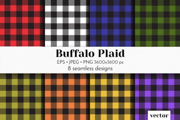 Buffalo Plaid Seamless Patterns Vector: Practical, Print-Ready Design Resources for Creators