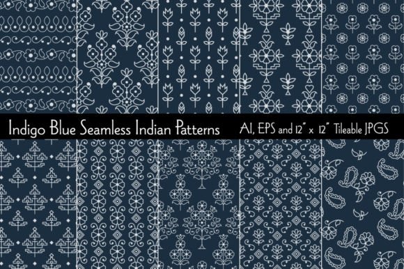Indigo Blue Seamless Indian Patterns: A Strategic Creative Asset for Modern Designers and Brands
