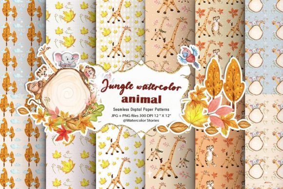 Jungle Watercolor Animals Patterns: Where Artistic Authenticity Meets Modern Creative Workflow